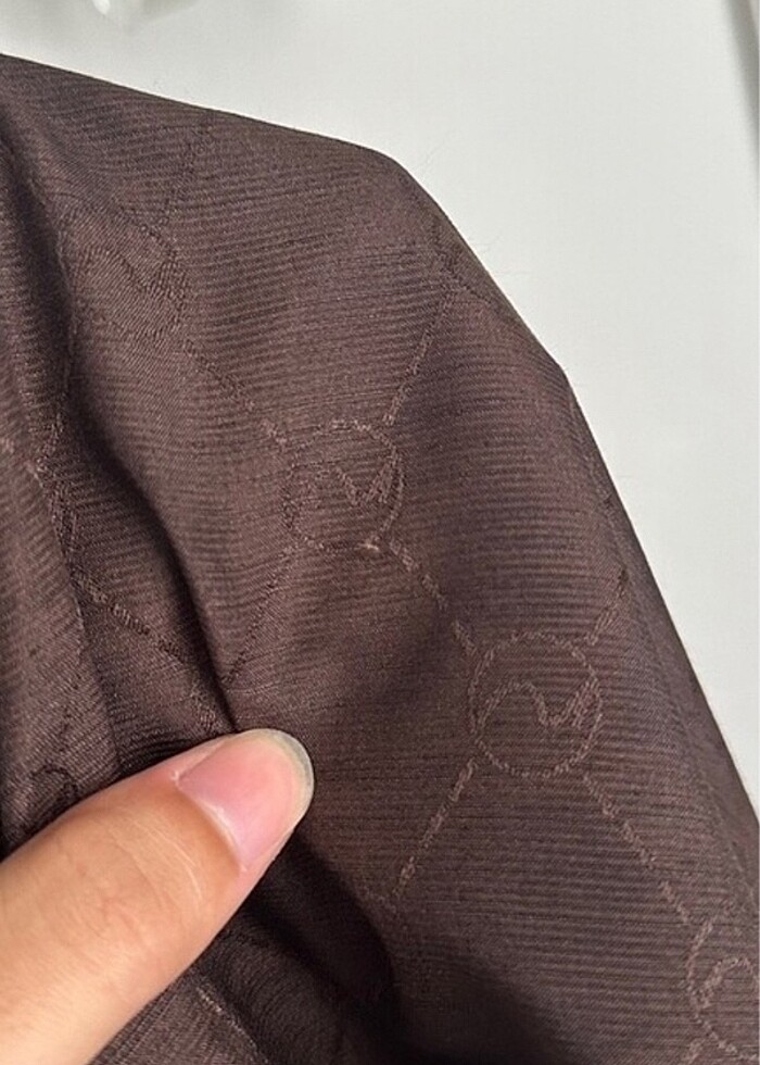 Hint ipek şal çikolata kahve - Görsel 2