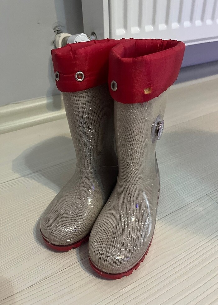 Kız çocuk lastik kar yağmur çizmesi bot - Görsel 3