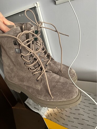 Greyder hakiki deri süet vizon bot - Görsel 5