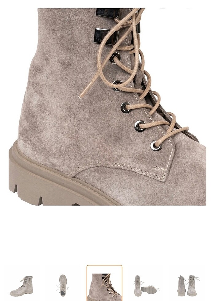 Greyder hakiki deri süet vizon bot - Görsel 3