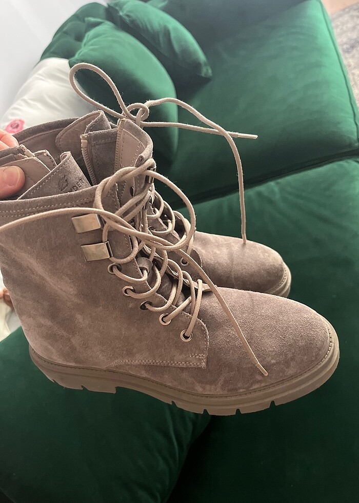 Greyder hakiki deri süet vizon bot - Görsel 4