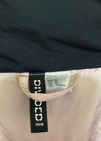 H&M Pembe Siyah Kadın Mont