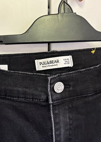 Pull and Bear Kadın Siyah Jean