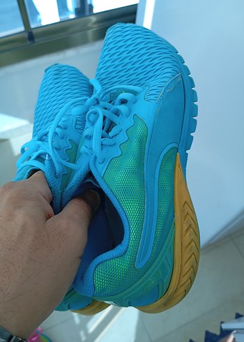 Mavi Elastik Bağcıklı Kadın Spor Ayakkabı - Görsel 3