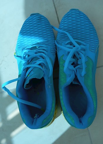 Mavi Elastik Bağcıklı Kadın Spor Ayakkabı - Görsel 4