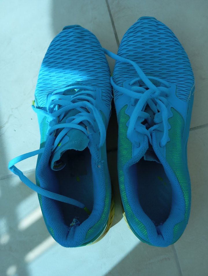 Mavi Elastik Bağcıklı Kadın Spor Ayakkabı - Görsel 4