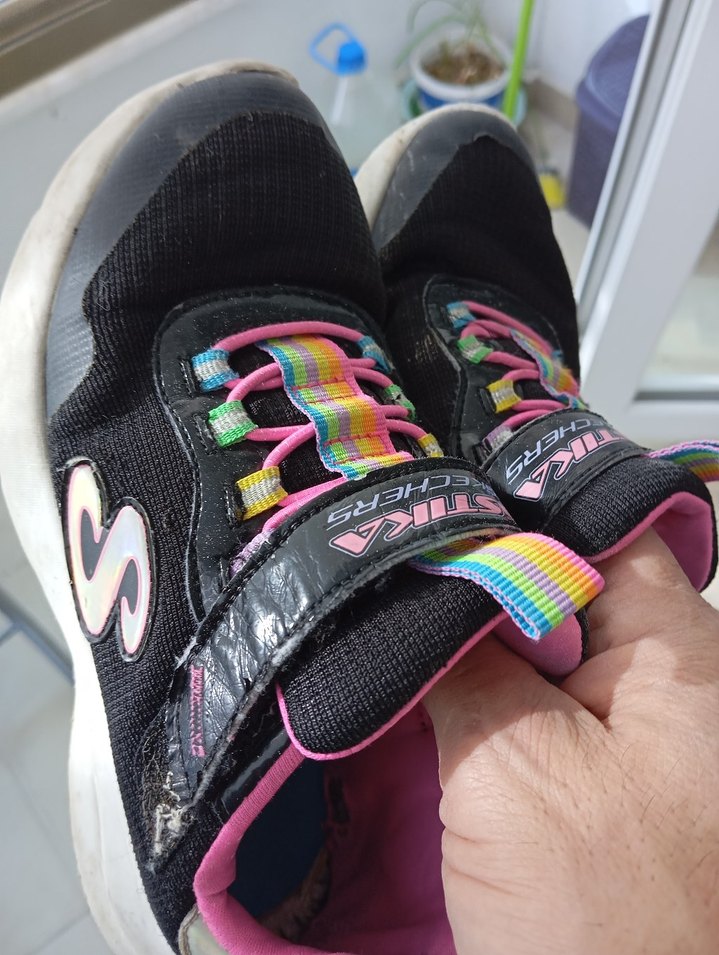 Kız Çocuk Renkli Bağcıksız Spor Ayakkabı - Görsel 4