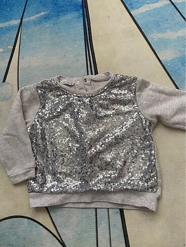 Pul payet kız bebek sweat