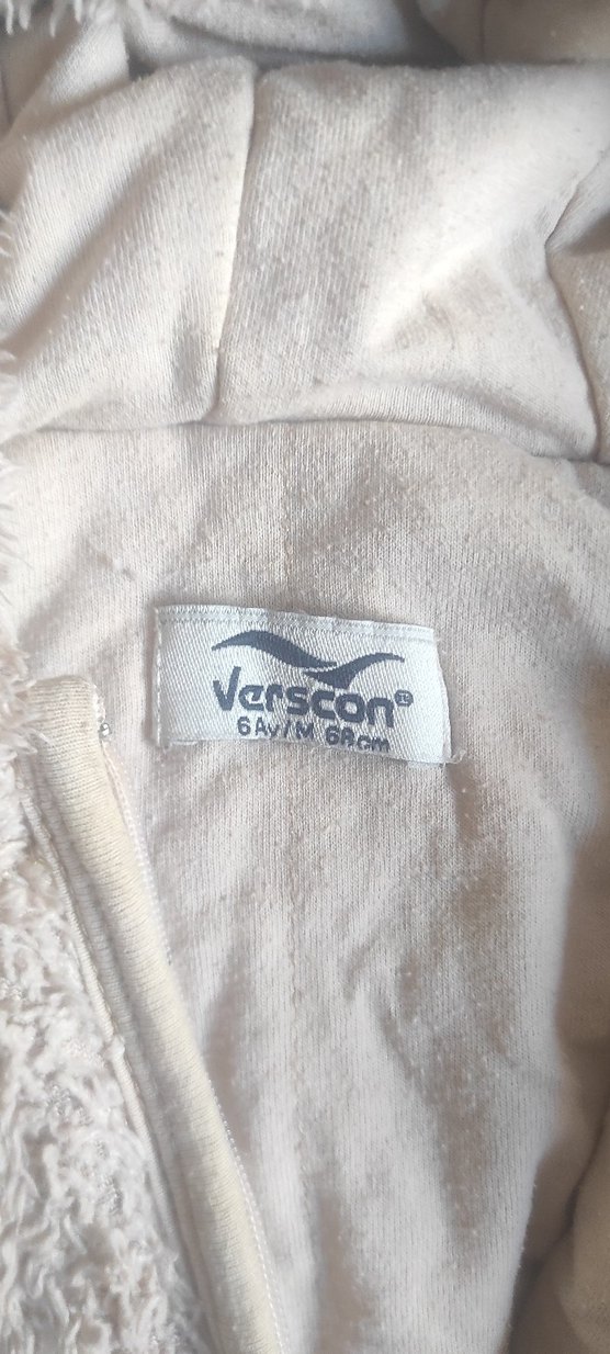 Bej Peluş Bebek Tulum - Görsel 2