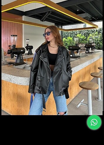 Biker deri ceket 
