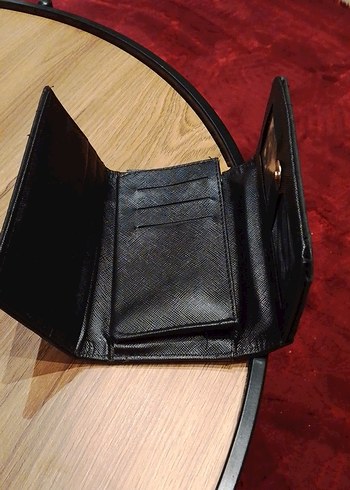 Fermuarlı Siyah Deri Kadın Cüzdanı - Görsel 2