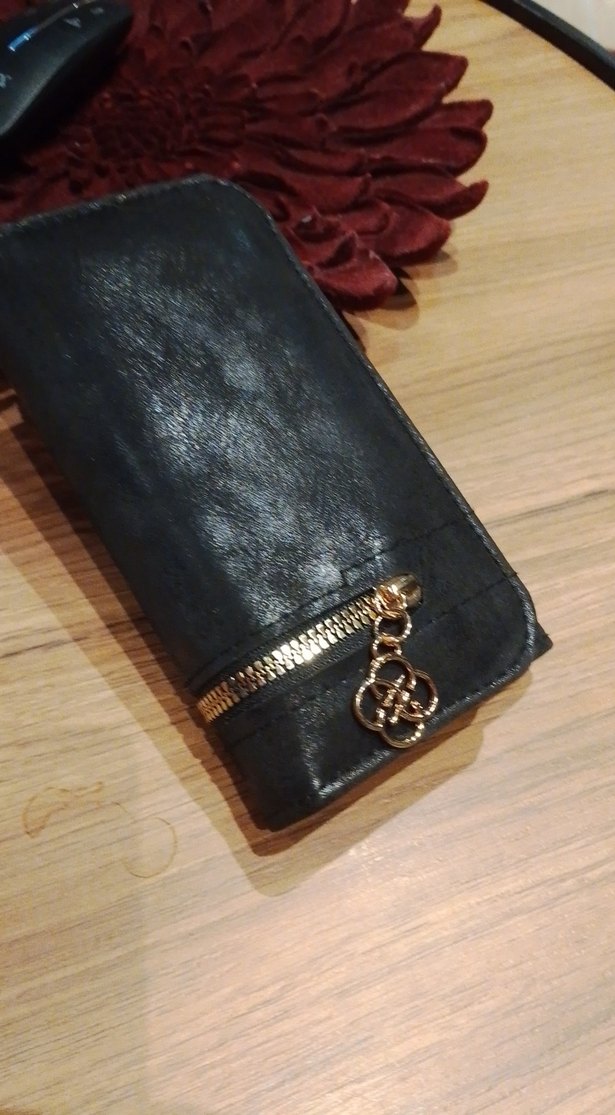 Fermuarlı Siyah Deri Kadın Cüzdanı - Görsel 3