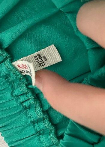 11-12 Yaş Beden yeşil Renk Yeşil kız çocuk etek