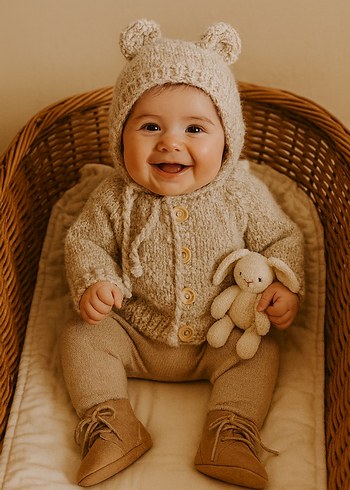 TEDDY HIRKA VE BONNET TAKIMI - Görsel 4