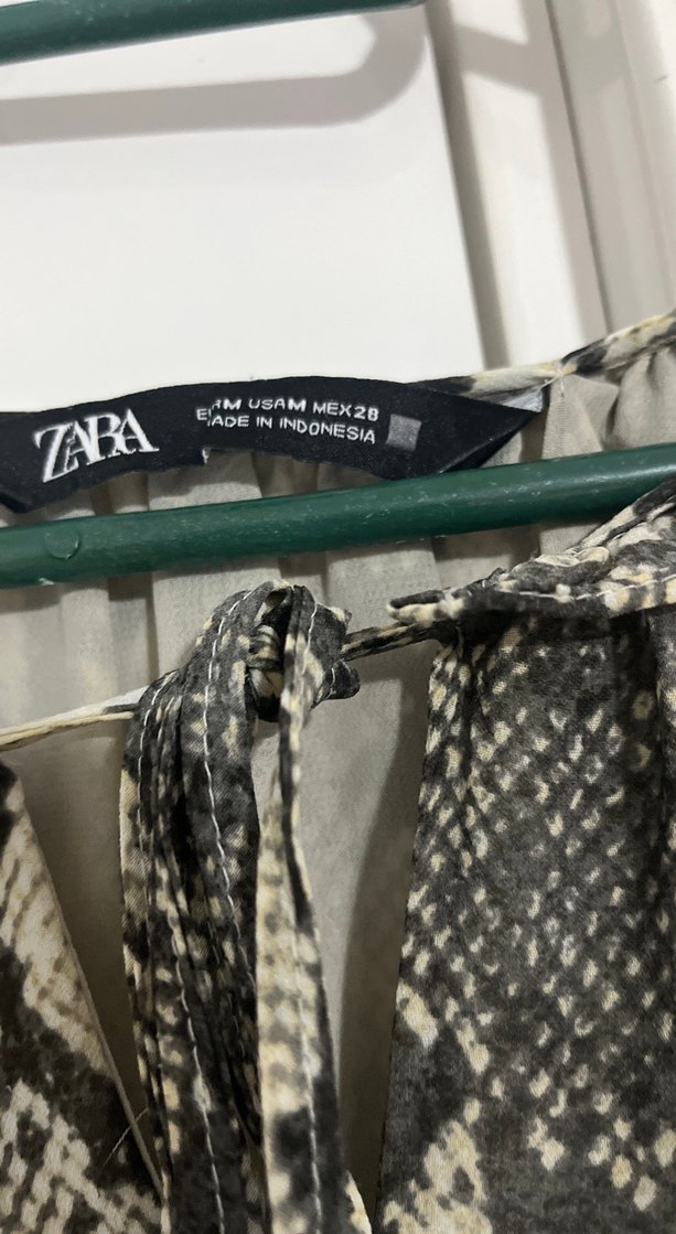 Bohem Yılan Desenli Gri Uzun Elbise - Görsel 3