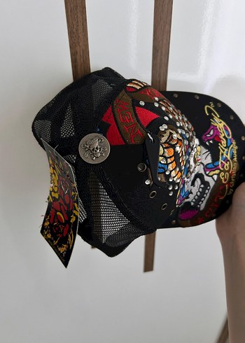American Vintage Ed Hardy taşlı siyah Şapka