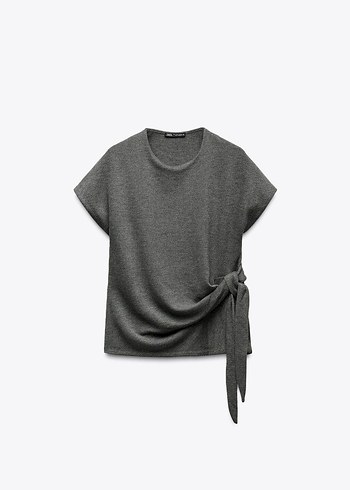 Zara zara Gri düğümlü top