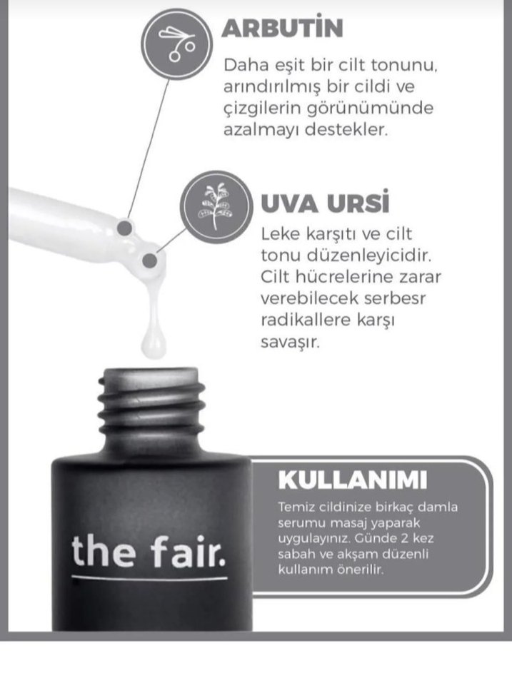 the fair Arbutin Leke Karşıtı Serum 30 ml - Görsel 3