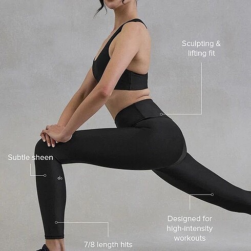 Alo yoga 7/8 HIGH-WAIST AIRLIFT LEGGING - BLACK