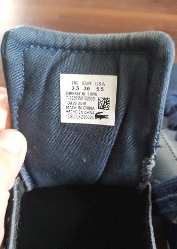 Erkek Lacoste Lacivert Bağcıklı Spor Ayakkabı - Görsel 8