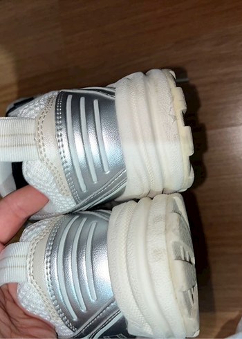 Beyaz Gri Kadın Spor Ayakkabı TOMMY HİLFİGHER ARCHİEVE SNEAKER - Görsel 4