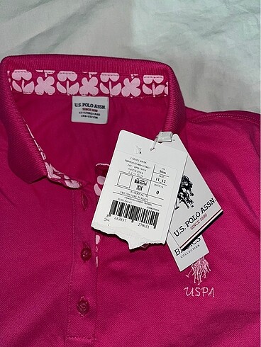 11-12 Yaş Beden Us polo kız cocukpolo yaka tshirt