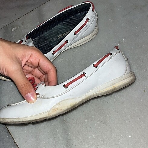 36 Beden beyaz Renk Sebago 0 deri babet sorunsuz