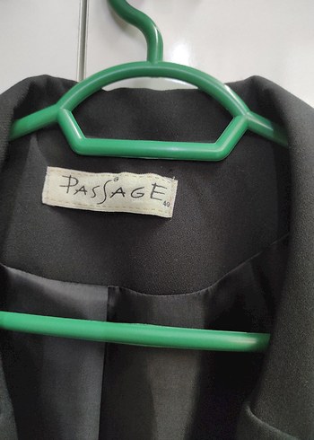 40 Beden siyah Renk Siyah Düğmeli Kadın Blazer Ceket