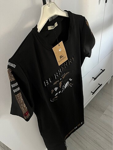 Burberry Burberry Etiketli Taşlı Kadın Elbise M-L uyumlu