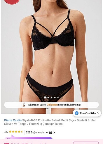 Pierre Cardin bralet set