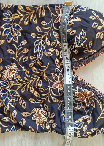 Çiçek Desenli Bohem Dantelli Kadın Mayo.38beden - Görsel 4