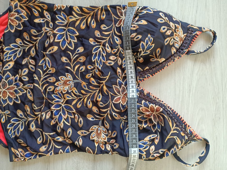 Çiçek Desenli Bohem Dantelli Kadın Mayo.38beden - Görsel 4