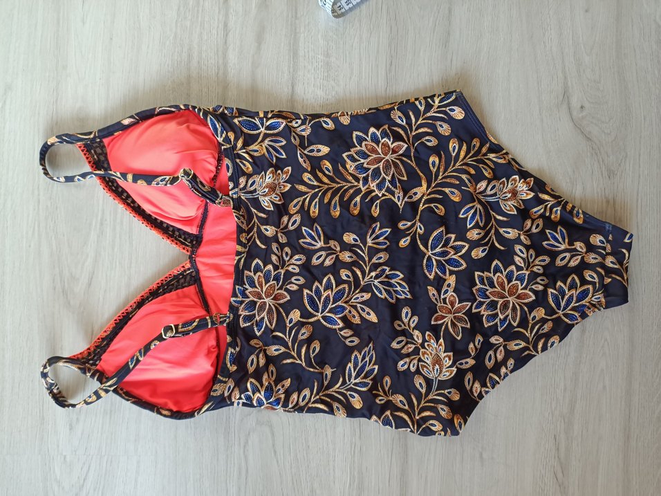 Çiçek Desenli Bohem Dantelli Kadın Mayo.38beden - Görsel 5