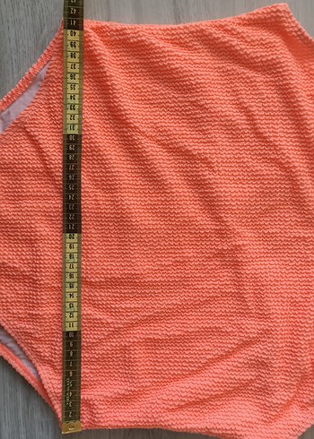 Boohoo 46 beden Turuncu Düz Kesim Kadın Mayo - Görsel 6