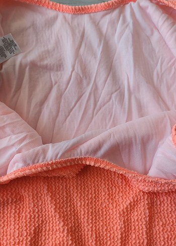 Boohoo 46 beden Turuncu Düz Kesim Kadın Mayo - Görsel 3