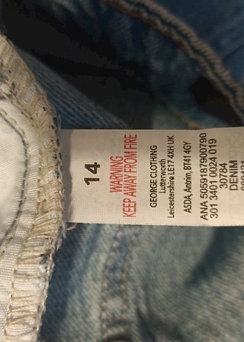 George 42 beden Jean şort - Görsel 7