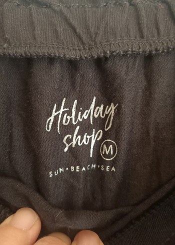 Siyah M beden straplez şortlu Kadın Tulum - Görsel 4