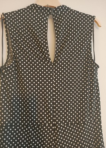 Wallis42 beden Kadın Siyah Puantiyeli Uzun Tulum - Görsel 4