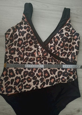 Shein 0XL  Leopar Desenli Mayo - Görsel 8