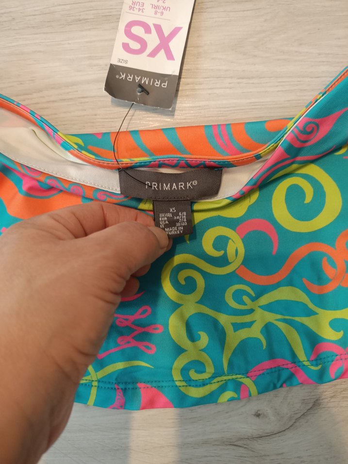 Primark xs straplez crop(yeni) - Görsel 2