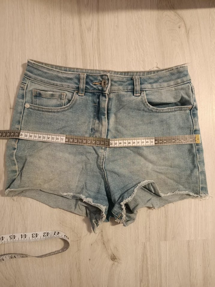 Next 36 beden Pastel Renkli Kadın Mini Denim Şort - Görsel 5