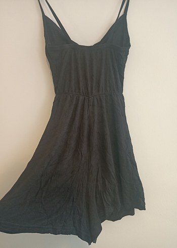 Prettylittle thing 38 beden Siyah V Yaka Kolsuz Midi Kadın Tulum - Görsel 4