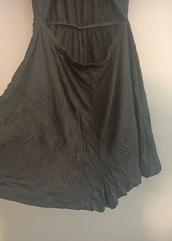 Prettylittle thing 38 beden Siyah V Yaka Kolsuz Midi Kadın Tulum - Görsel 3