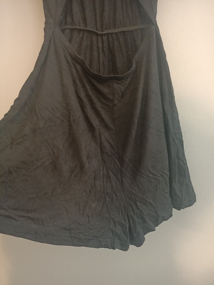 Prettylittle thing 38 beden Siyah V Yaka Kolsuz Midi Kadın Tulum - Görsel 3