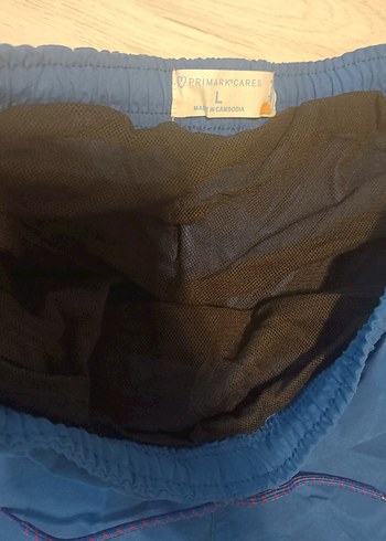 Primark L beden Erkek Lacivert Mini Deniz Şortu - Görsel 4