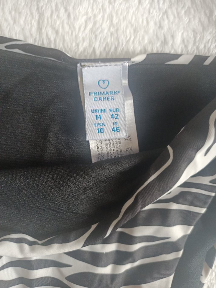 Primark 42 beden Zebra Desenli Bağcıklı Bikini Altı - Görsel 2