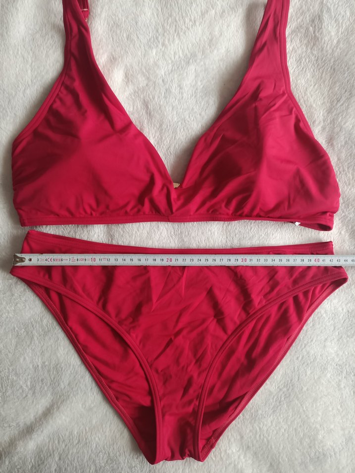 Marks and çok 44 beden Kırmızı Strappy Bikini Takımı - Görsel 4