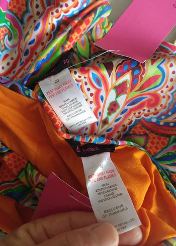 Yurtdışından,(yeni )44 beden,Renkli Desenli Bohem Bikini Takımı - Görsel 3