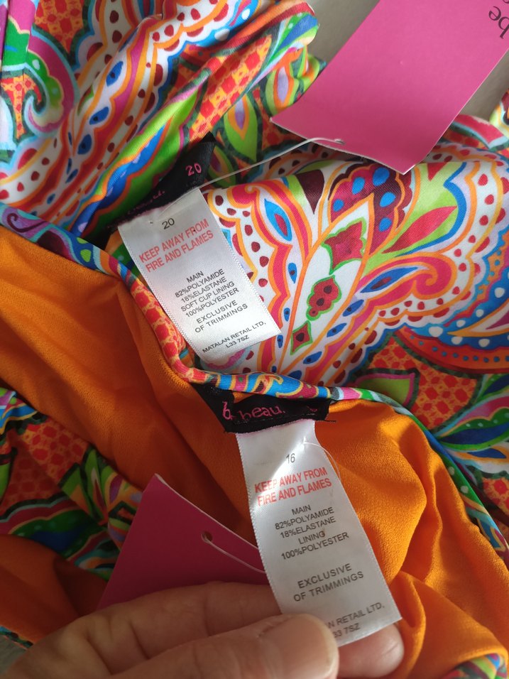 Yurtdışından,(yeni )44 beden,Renkli Desenli Bohem Bikini Takımı - Görsel 3