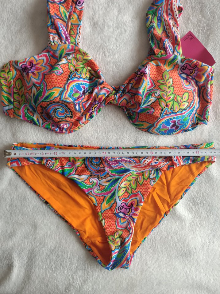 Yurtdışından,(yeni )44 beden,Renkli Desenli Bohem Bikini Takımı - Görsel 5